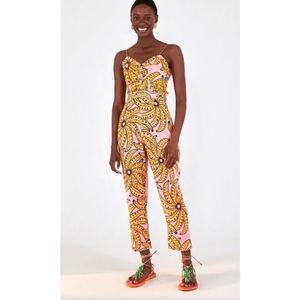 NWT FARM Rio Banana Floral Jumpsuit